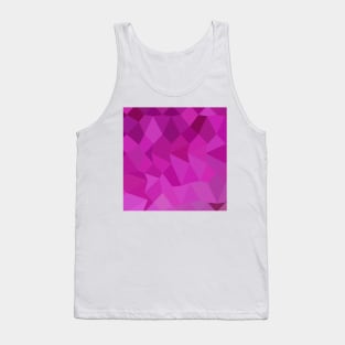 Persian Rose Pink Abstract Low Polygon Background Tank Top